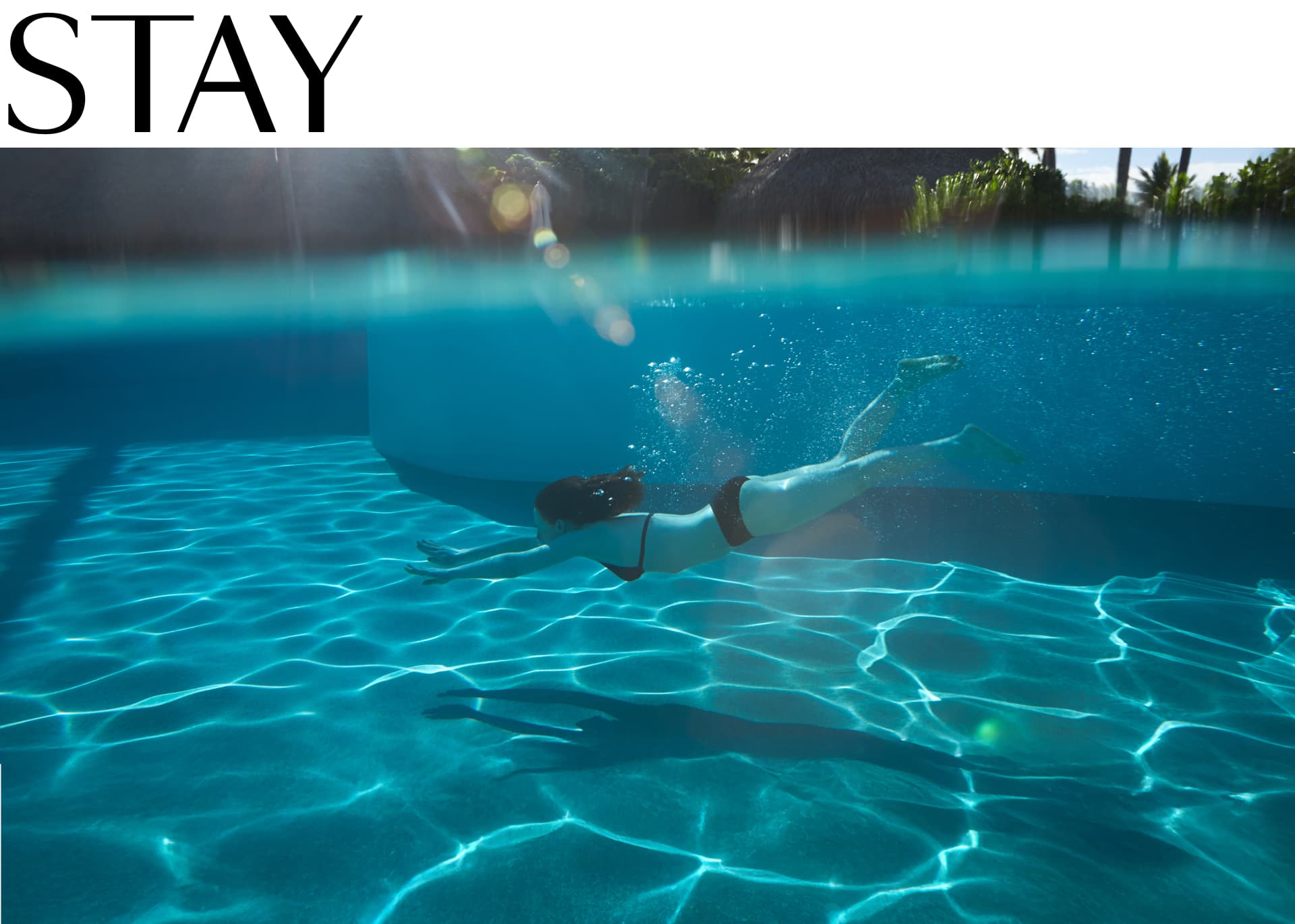 stay woman swimming in pool