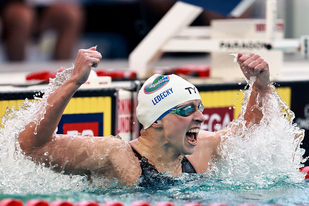 Katie Ledecky sets new world record